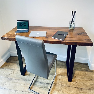 Walnut home office desk